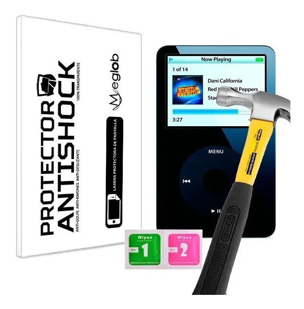 Защитная пленка для экрана с защитой от ударов и царапин совместима Apple iPod Classic 5 |