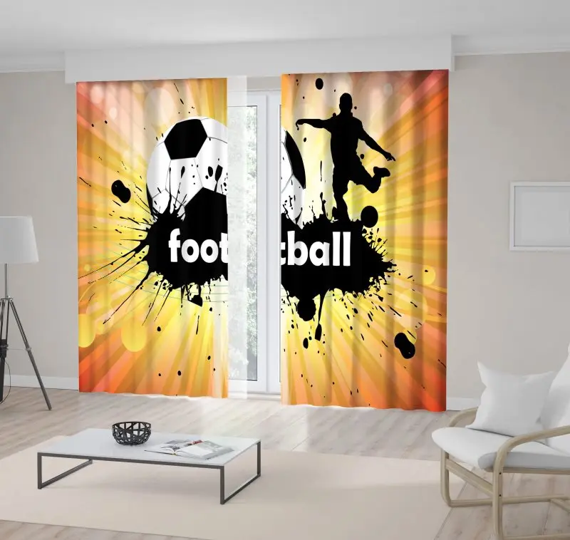 Занавес футболиста на поле с подогревом игры солнечные огни постер стиль