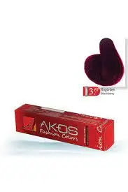 

3.67 AKOS CREAM TUBE COLORED HAIR COLORING BLACKBERRY 292615789