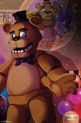 Плакат 5 Ночей с Фредди Five Nights at Freddy's ФНАФ Аниматроники №23 А4|Наклейки на стену| |