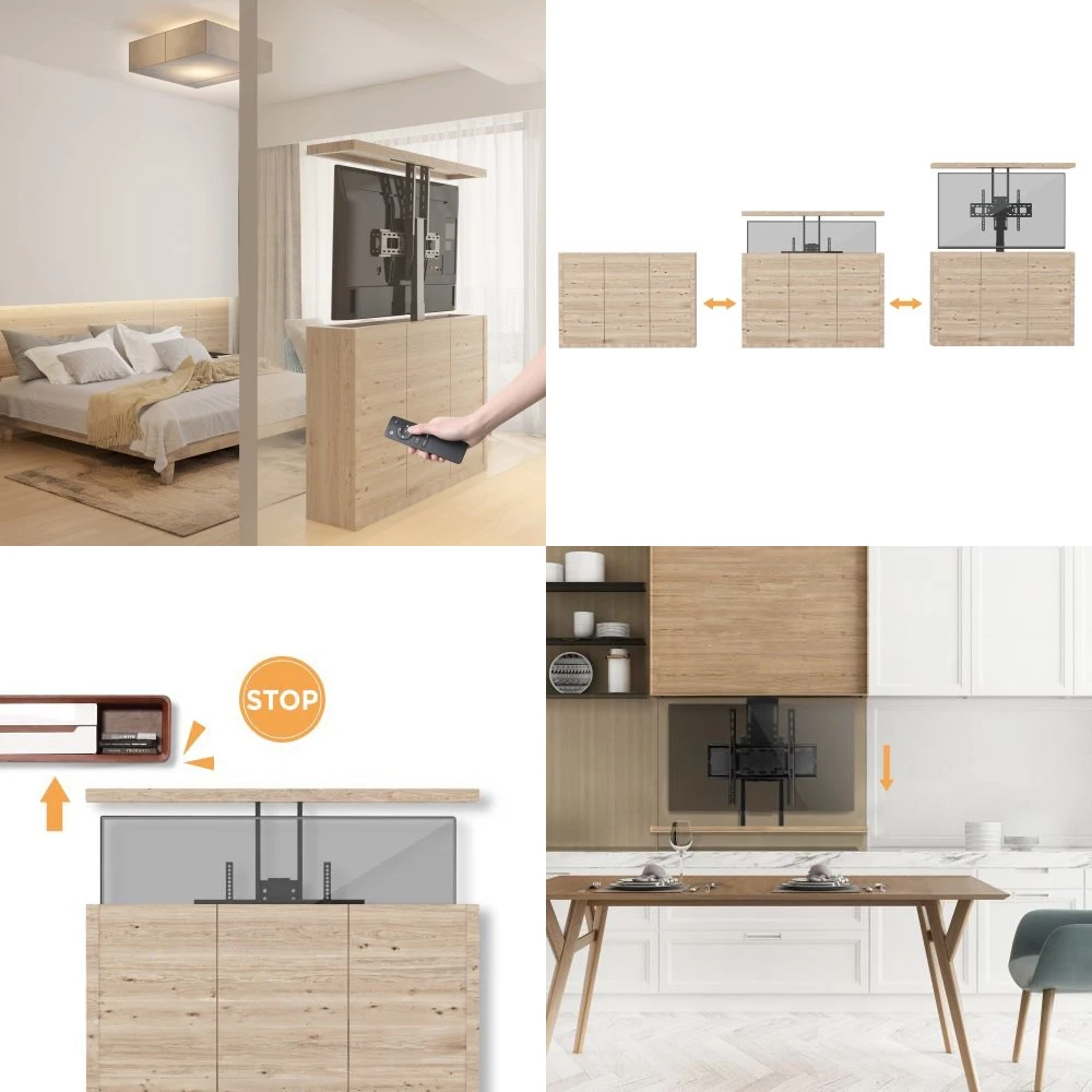 Подставка для телевизора Maclean LED крепление-подъемник регулируемый 37-65 дюймов 50 кг