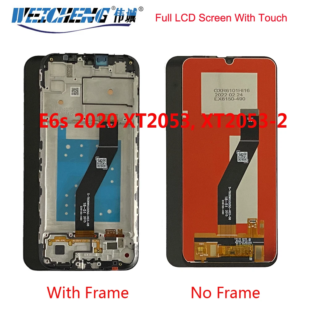 

6.1" Original LCD For Motorola Moto E6s LCD Display Touch Screen Digitizer Assembly Replacement For E6s 2020 XT2053 XT2053-2 LCD