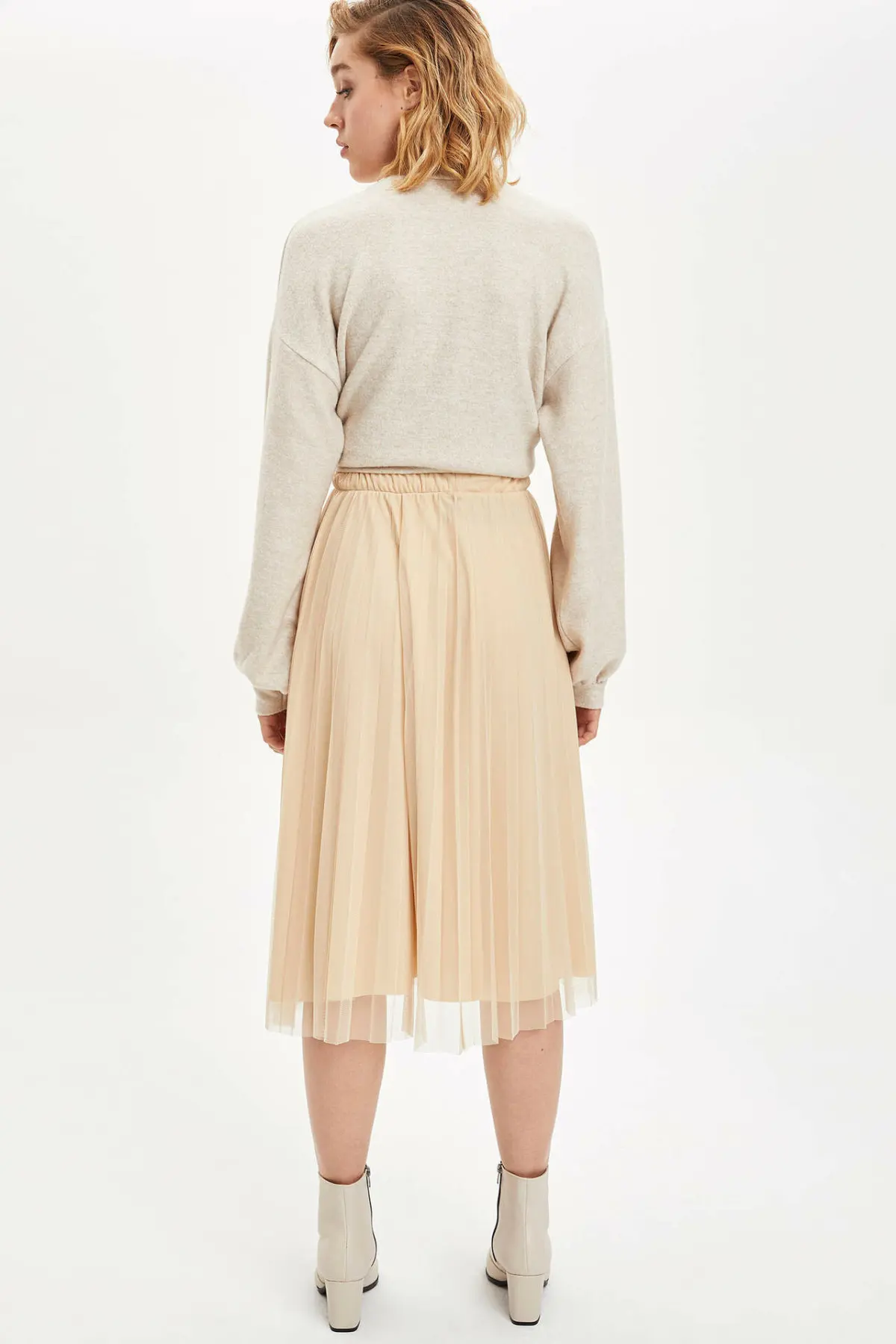 Дефакто женские зимние однотонные трапециевидные длинные юбки повседневные