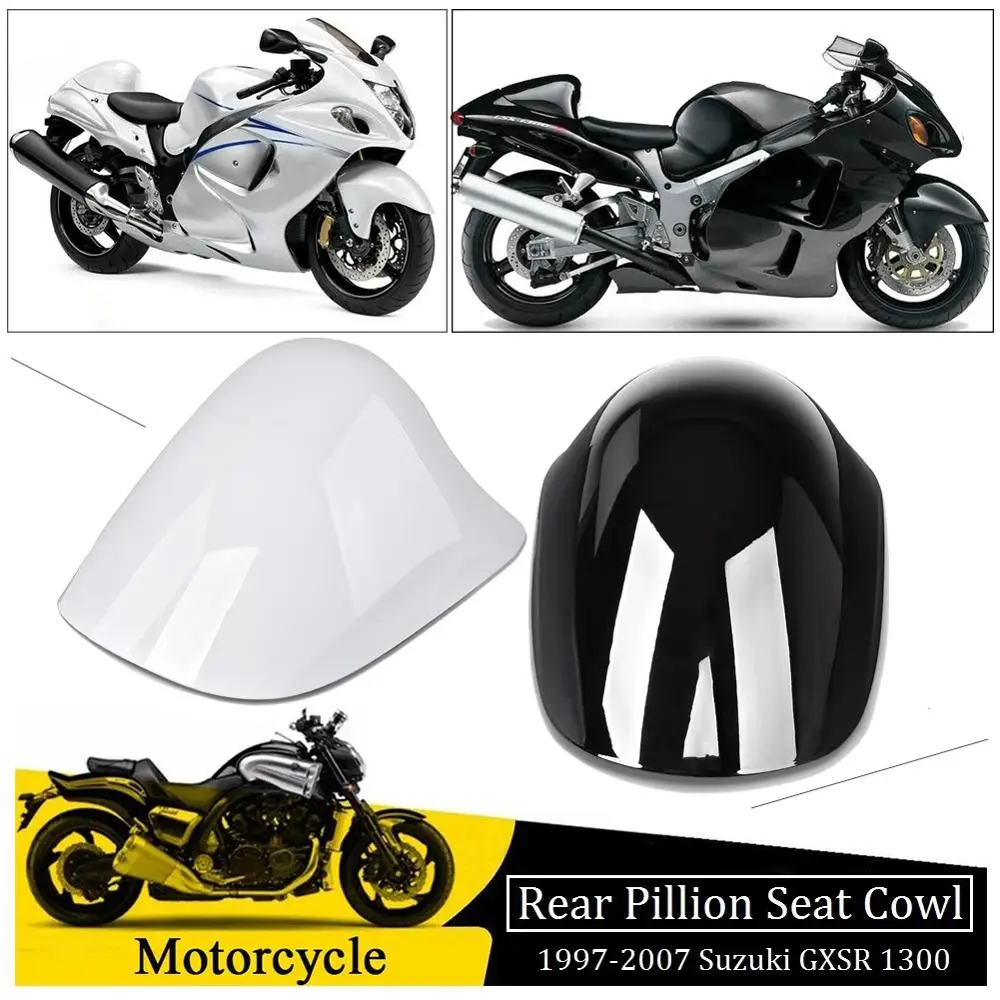 

For 1997-2007 Suzuki GXSR1300 Hayabusa Hump GSXR GSX-R 1300 Seat Cover Rear Pillion Passenger Hard Solo Seat Cowl 2002 2004 2006