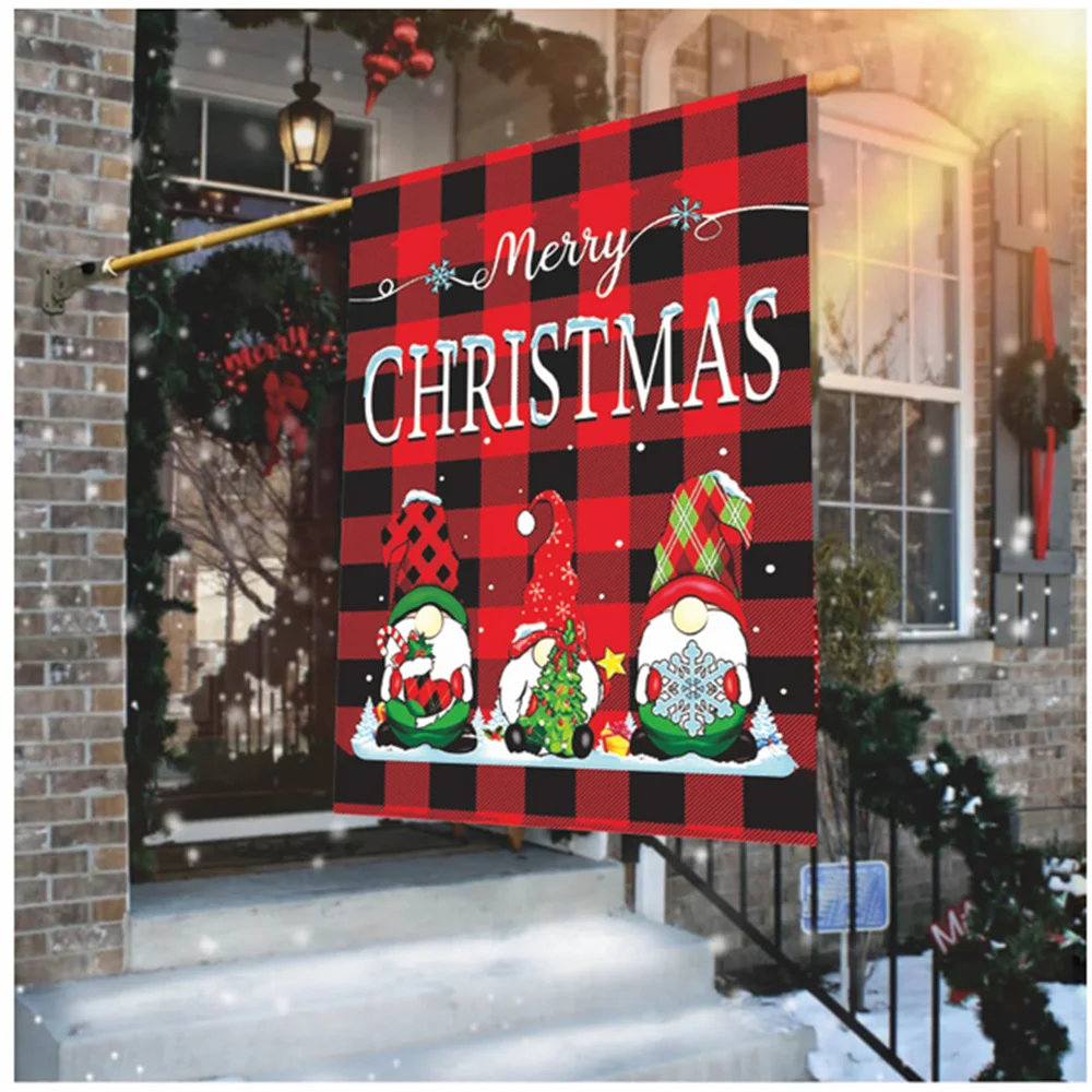 

2021 New Christmas Themed Garden Flag Snowman Indoor Outdoor Banner Home Decor Welcome Flags Merry Christmas Festival Decoration