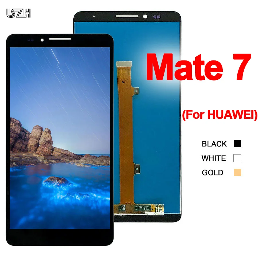 Для Mate 7 Дисплей для Huawei Ascend Mate7 ЖК сенсорный экран MT7-TL00 дисплей дигитайзер полная