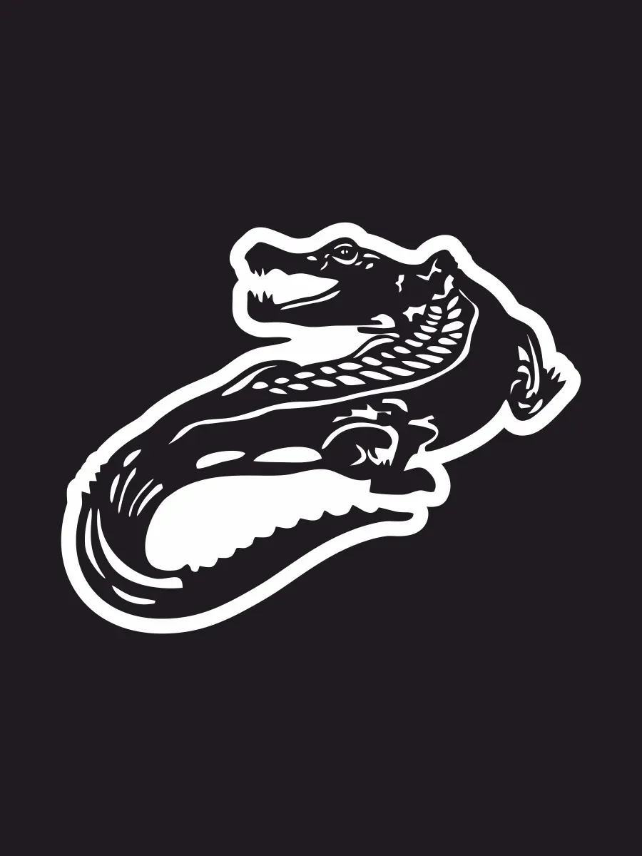 Наклейка на авто &quotАллигатор&quot 17х13 см.|Наклейки автомобиль| |