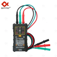 qhtitec 3 phase rotation tester 120v 400v ac digital phase indicator detector phase sequence meter voltage tester pm5900