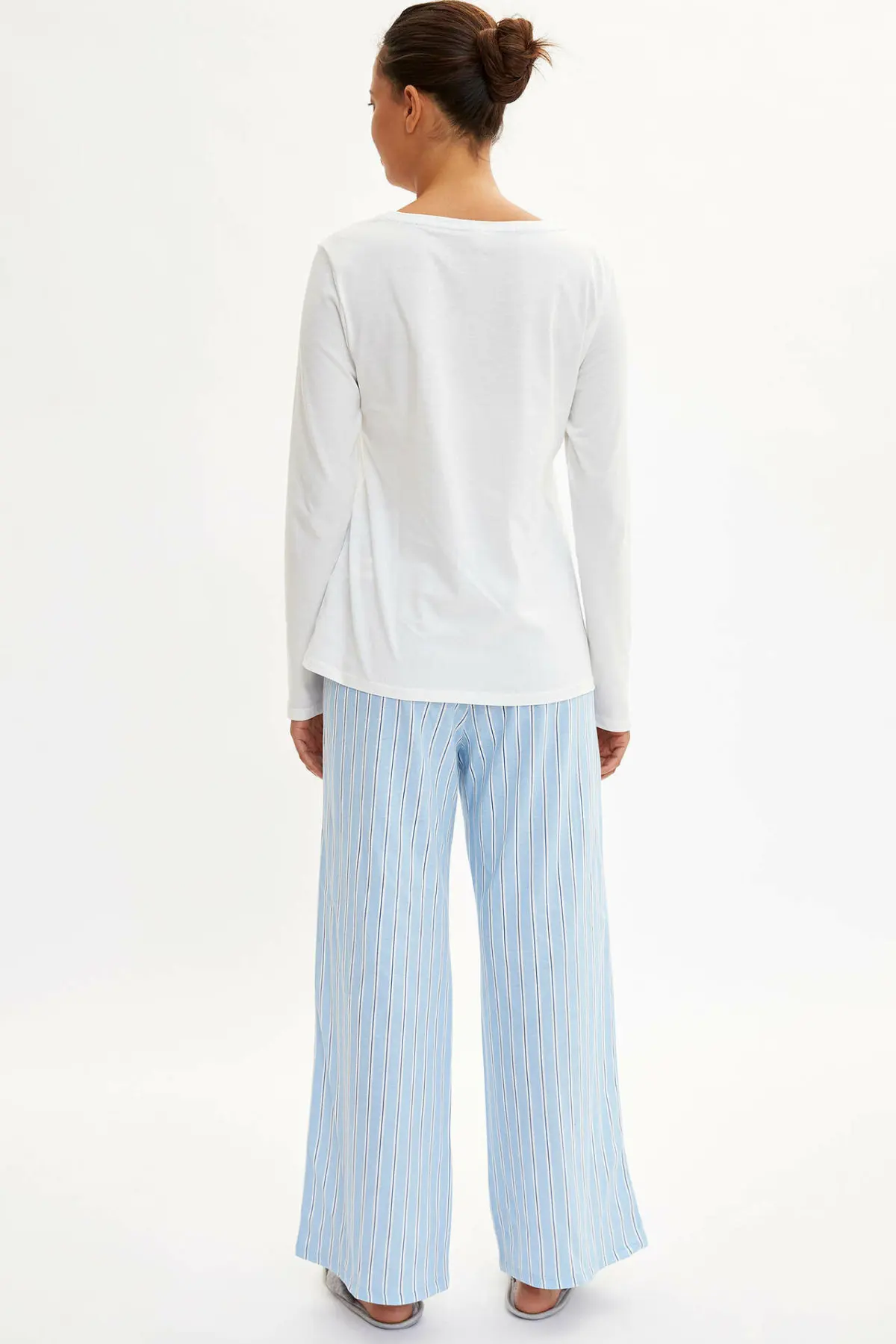 Дефакто Харадзюку Женский пижамный комплект пижама для девочек длинный женский