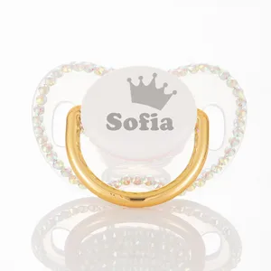 Соска-пустышка с золотыми Стразы MIYOCAR на заказ, без БФА, PCC-C