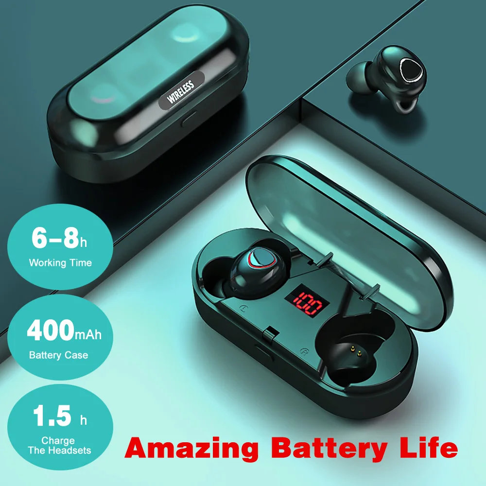TWS 5 0 Bluetooth наушники CVC 8 шумоподавление беспроводные водонепроницаемая гарнитура