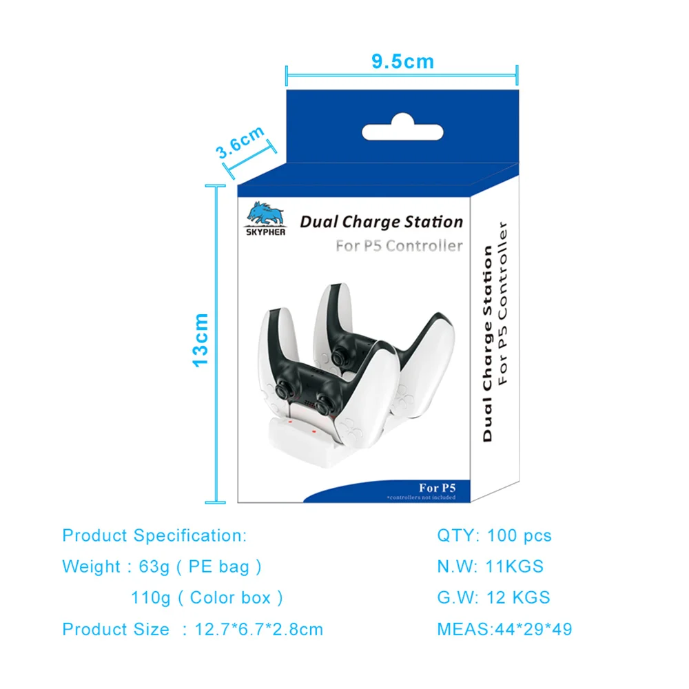 

Dual USB Charging Dock Station Stand Cradle Charger Base For Sony Playstation 5 for PS5 P5 Gamepad Game Controller Power Supply