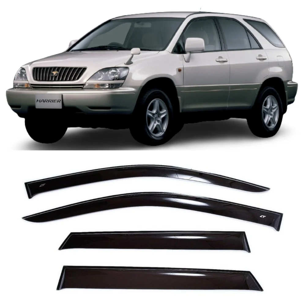 Дефлекторы окон Cobra Tuning L20397 на авто Toyota Harrier 1997 2003 4 шт./комп. ветровики от дождя