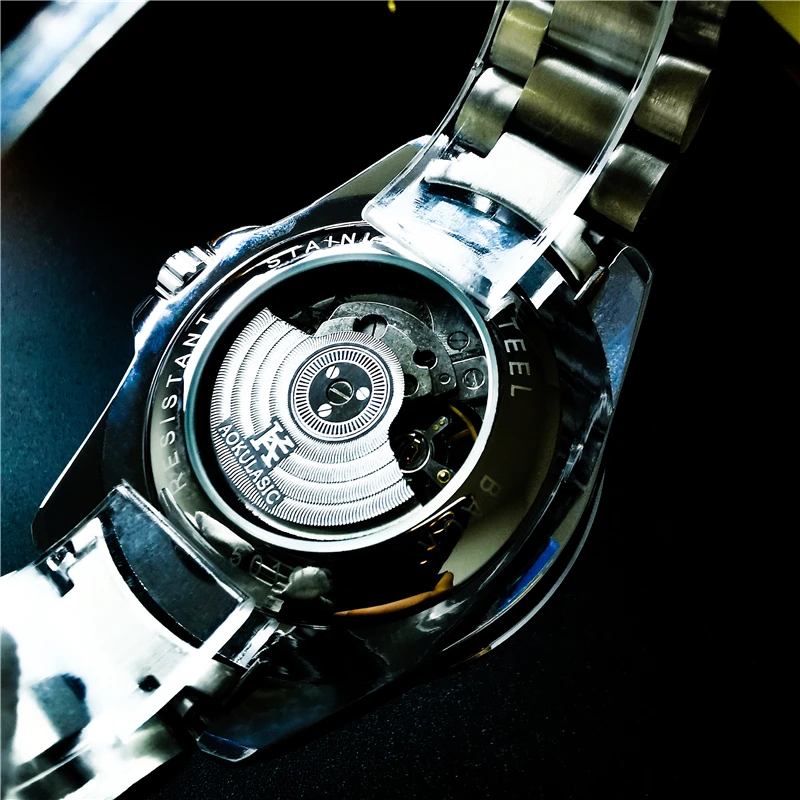 наручные часы Мужские Водонепроницаемые механические с календарем от AOKULASIC