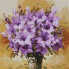 Сиреневый букет Алмазная мозаика на подрамнике 30х30 см. Белоснежка. 206-ST-S