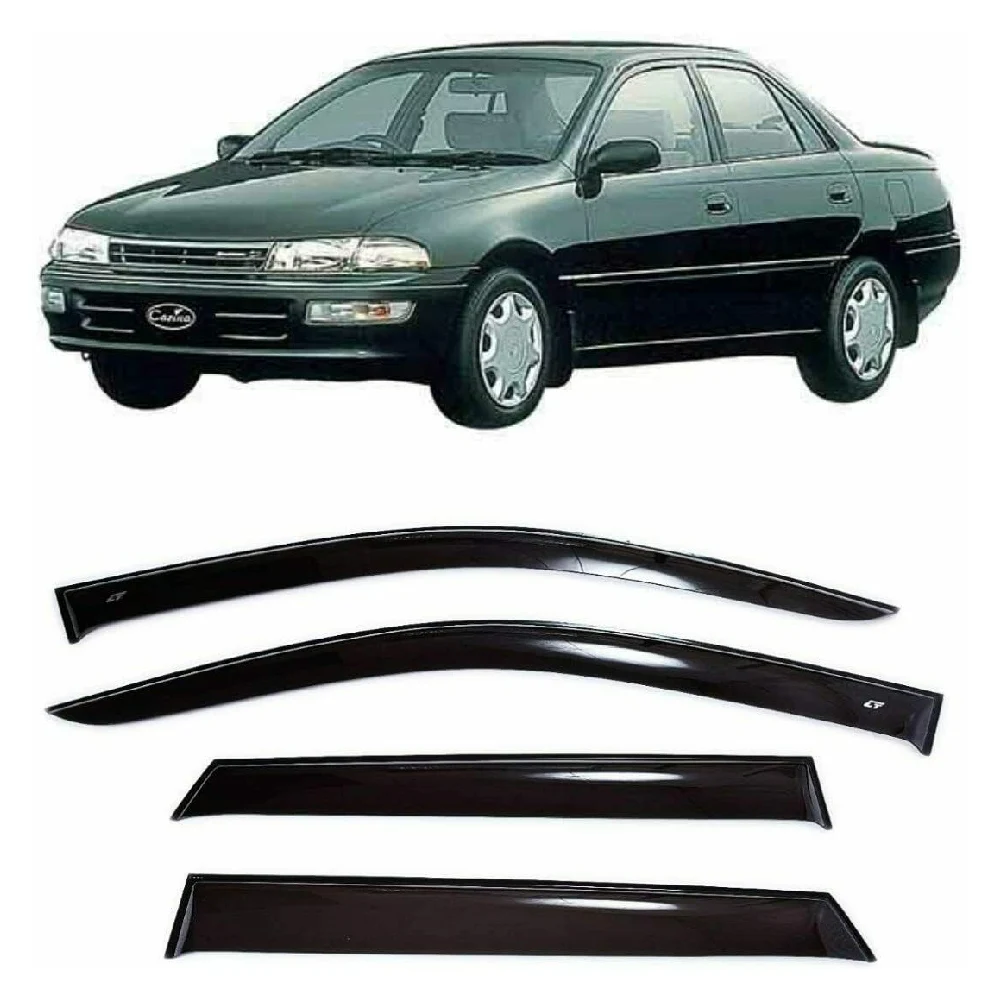 Дефлекторы окон Cobra Tuning T26292 на авто Toyota Carina (T190) Sedan 1992 1996 4 шт./комп. ветровики от