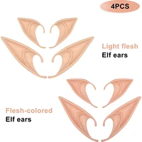 belle cosplay anime 4 pair fairy pixie elf ears medium and long style for party vampire masquerade anime dress up costume