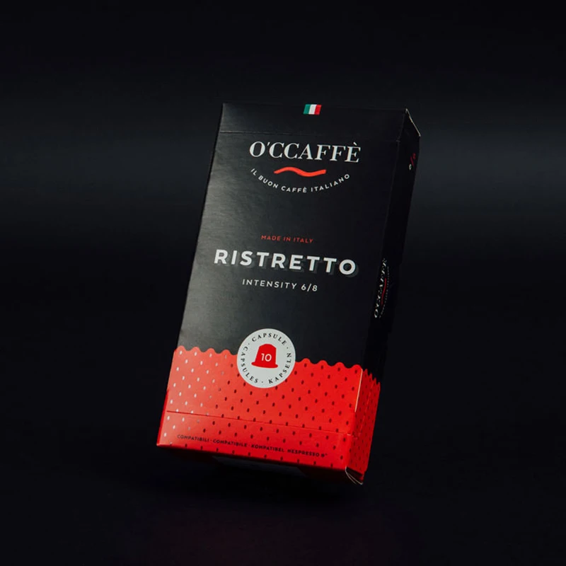 O&#x27CCAFFE Ristretto | Кофейные капсулы совместимые с Nespresso |10 штук| Кофе экстра медленной