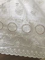 5 yard off white lace trim slot cotton lace pretty dressmaking kids clothes scalloped lace for lace curtains