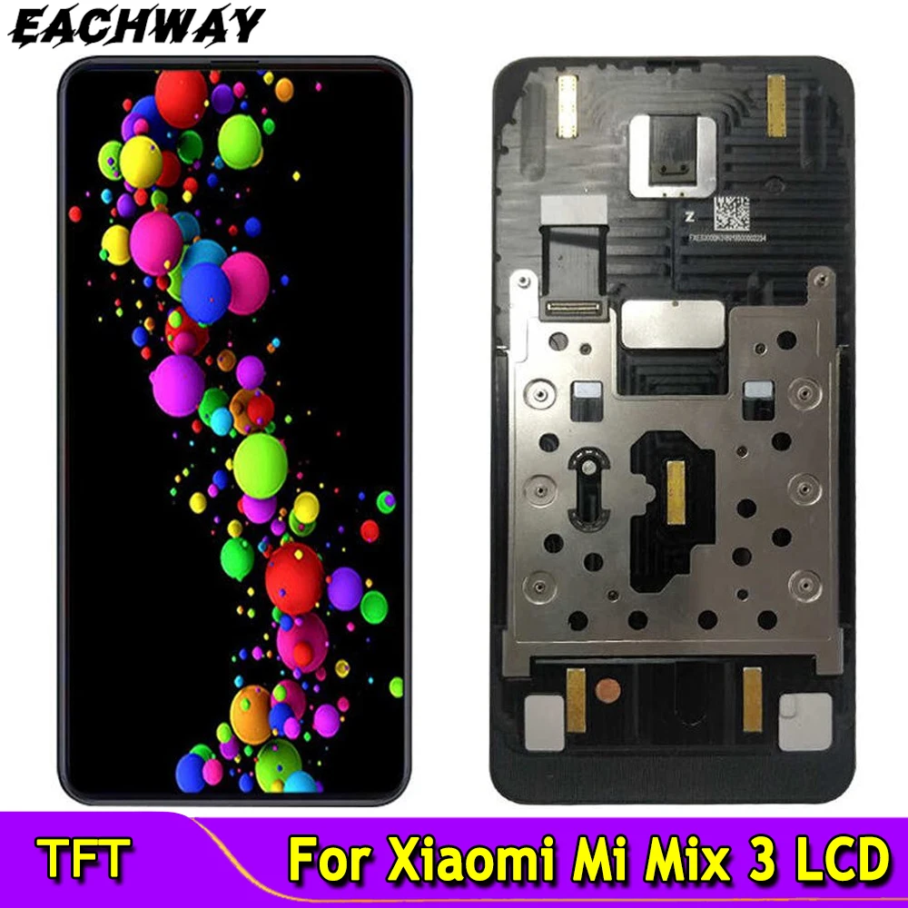 

TFT 6.1" Screen for Xiaomi Mi Mix 3 LCD Display Touch Screen Digitizer mi mix 3 display For Xiaomi Mi MIX3 LCD Black Replacement