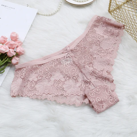 Hot Sale Sexy Women Bowtie Panties Female Underwear Floral Lace Women Panties Breathable Transparent Briefs G-String Lingerie Hot Sale Sexy Women Bowtie Panties Female Underwear Floral Lace Women Panties Breathable Transparent Briefs G-String Lingerie