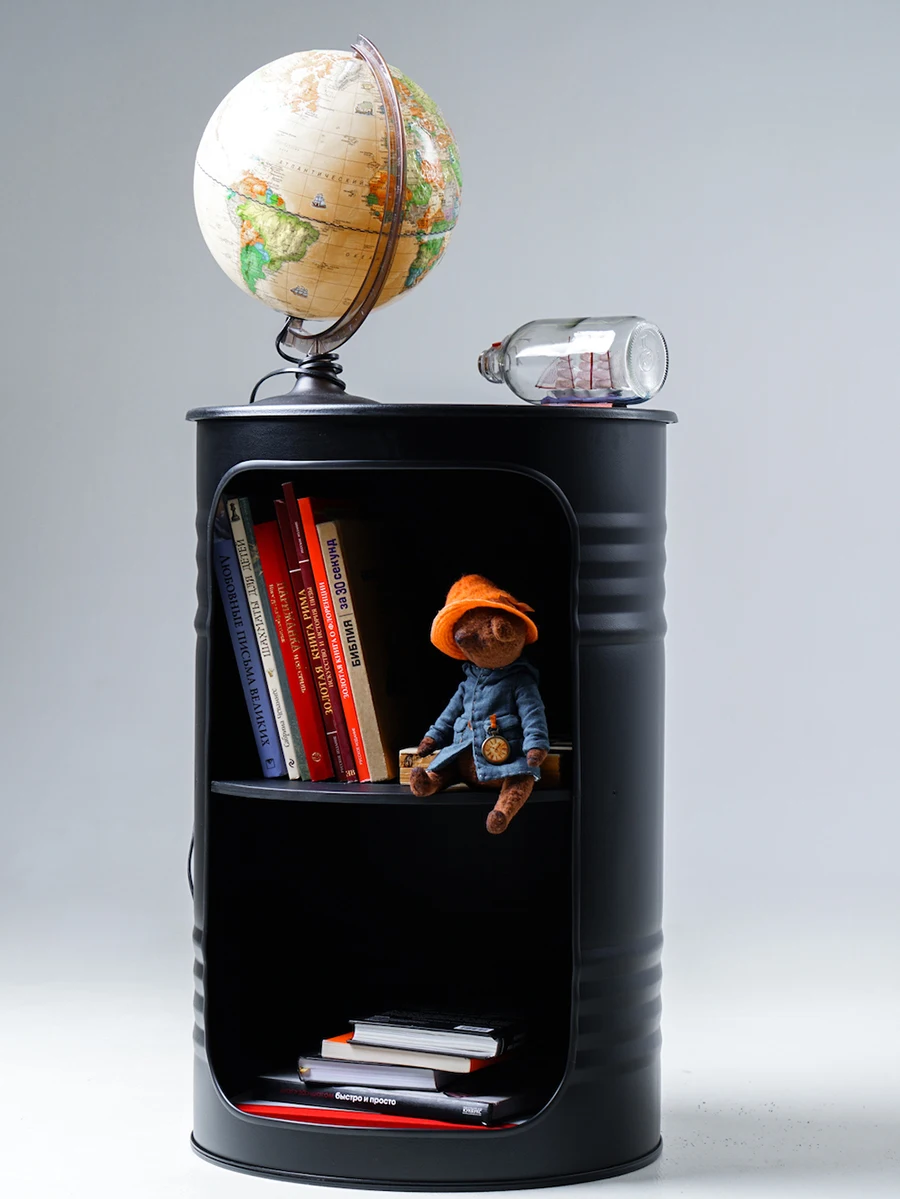 Декоративная бочка-шкаф X BLACK | Мебель