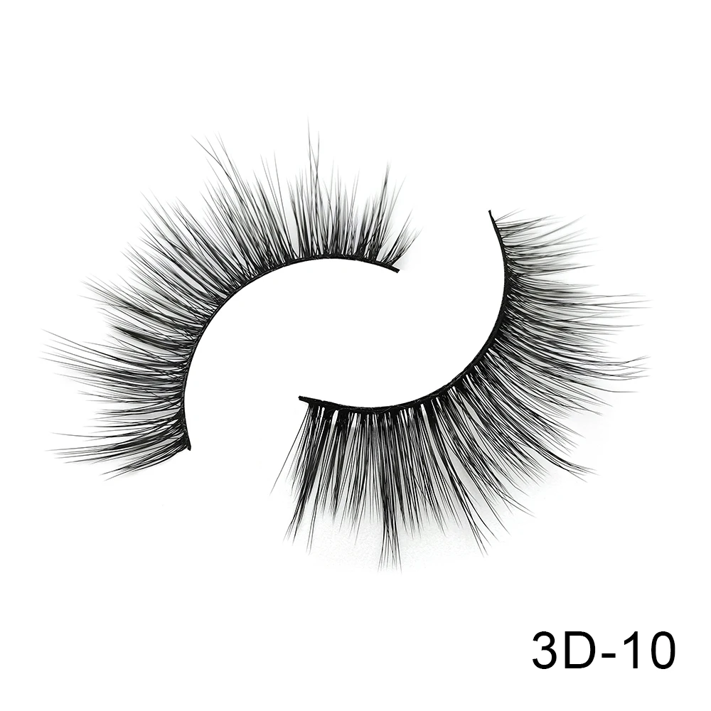 3D-10 6 пар Friholl. m Искусственные норковые ресницы натуральные длинные ресницы ручной работы макияж 25 мм Искусственные норковые ресницы 3D синтетические шелковые накладные ресницы - Цвет: 3D-10