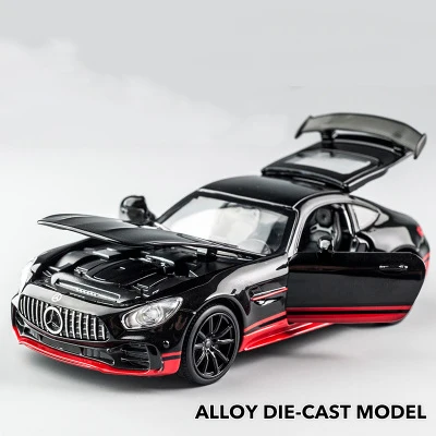 KIDAMI 1:32 Сплав AMG GT GTR оттяните назад литье под давлением модель автомобиля, звук света MINIAUTO игрушечный автомобиль транспортные средства для детей Подарки для взрослых Формула 1