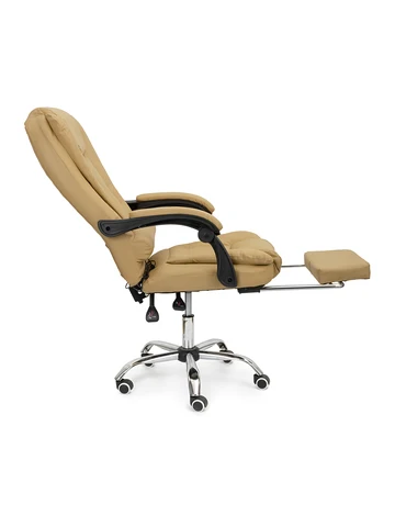 Кресло компьютерное офисное руководителя с подножкой с вибромассажем