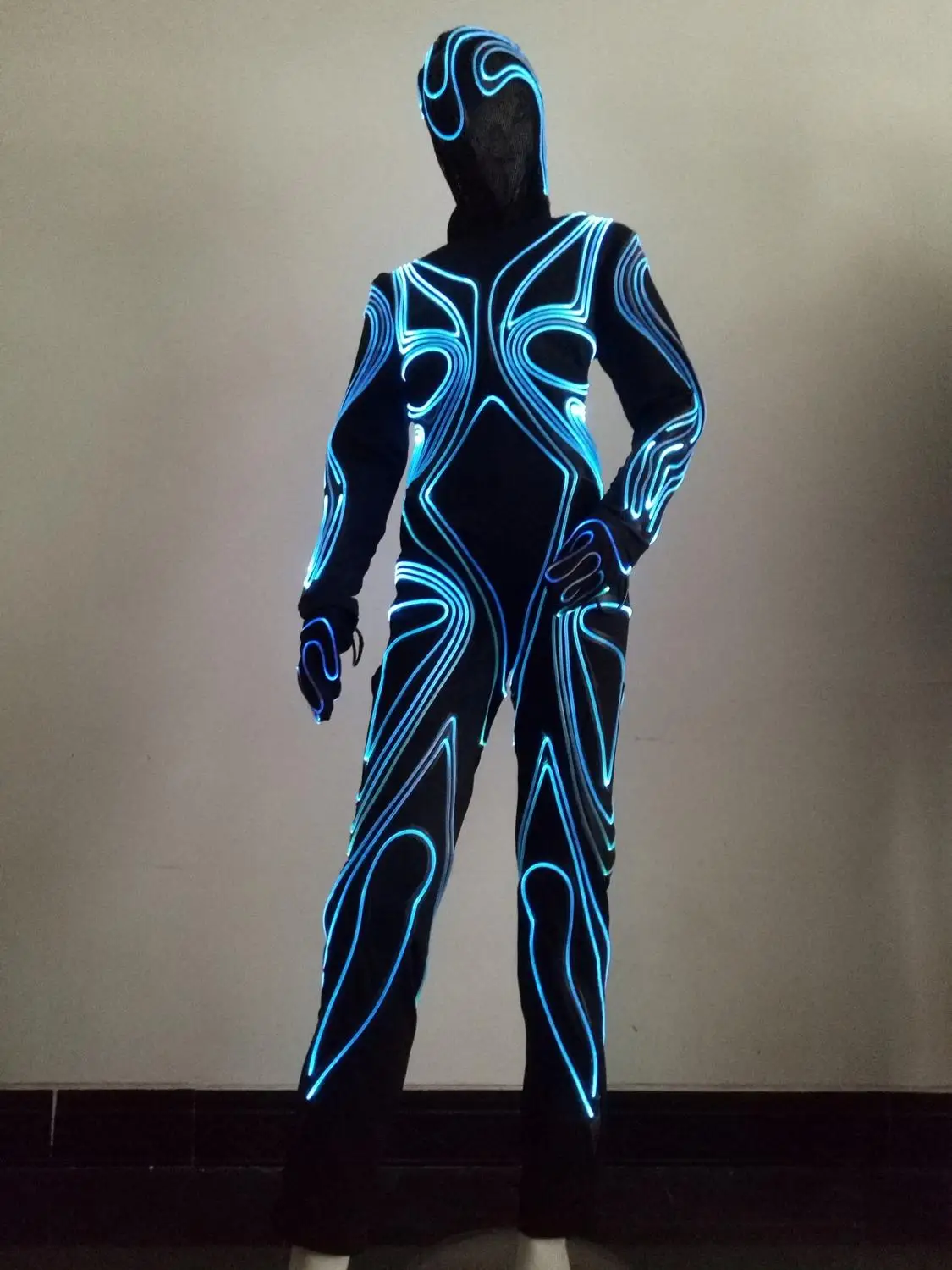 

10pcs EL wire chromatic colorful wire luminous clothing /luminous costume/Leotard
