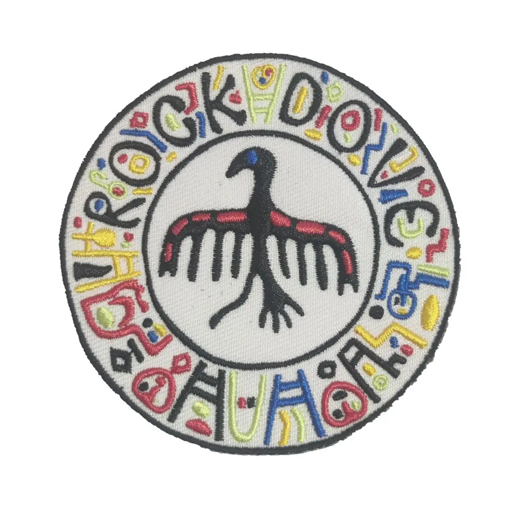8 см круглая рок-птица значок термоэтикетки на одежду нашивки для одежды термоклейкие нашивки для одежды нашивки для утюга цианорозы