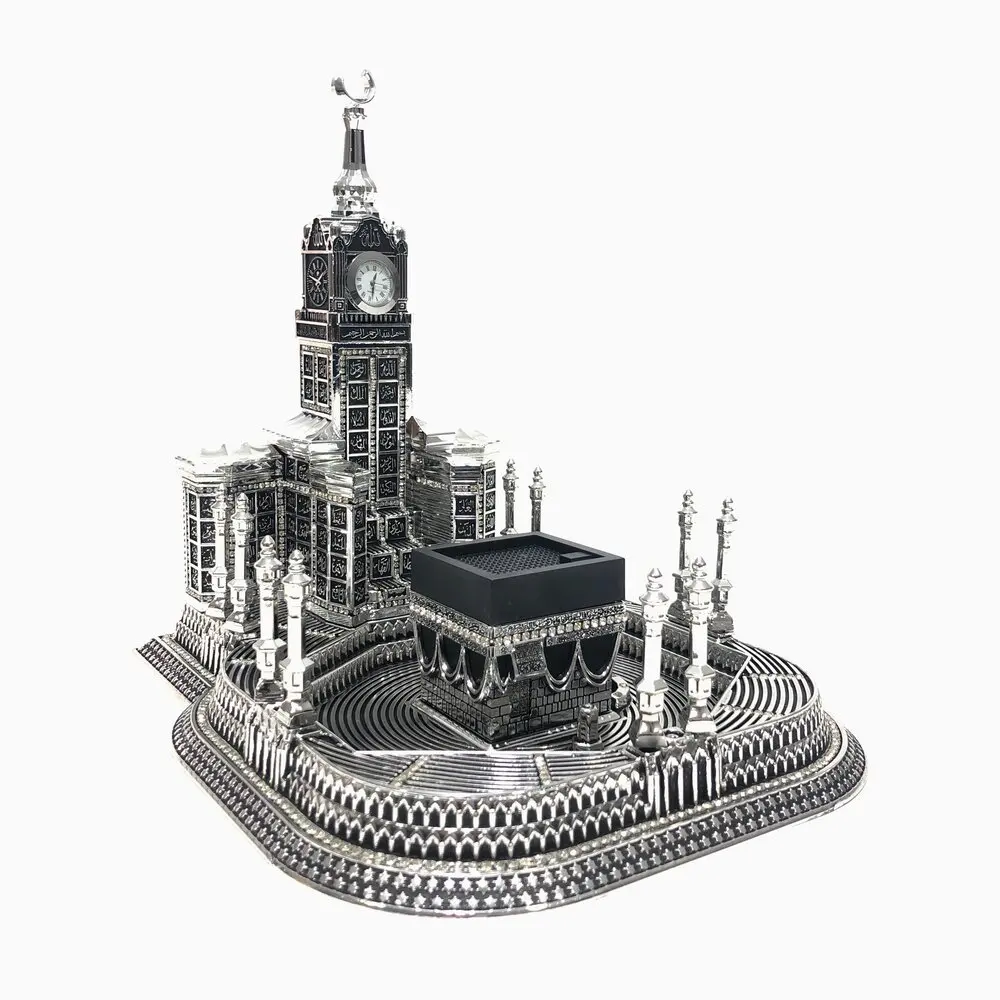 26 Cm Masjid al-Haram Trinket Silver Gold Color Islamic Gift Great Respected Kaaba | Дом и сад