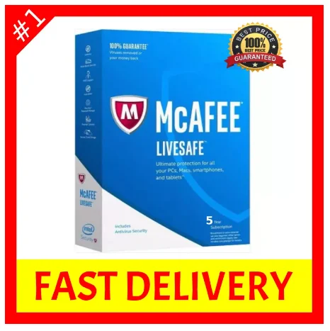 

Mcafee LiveSafe 2021 | 1 Device | 3 Years | Windows | Original Key Protection | Multilingue | All Country