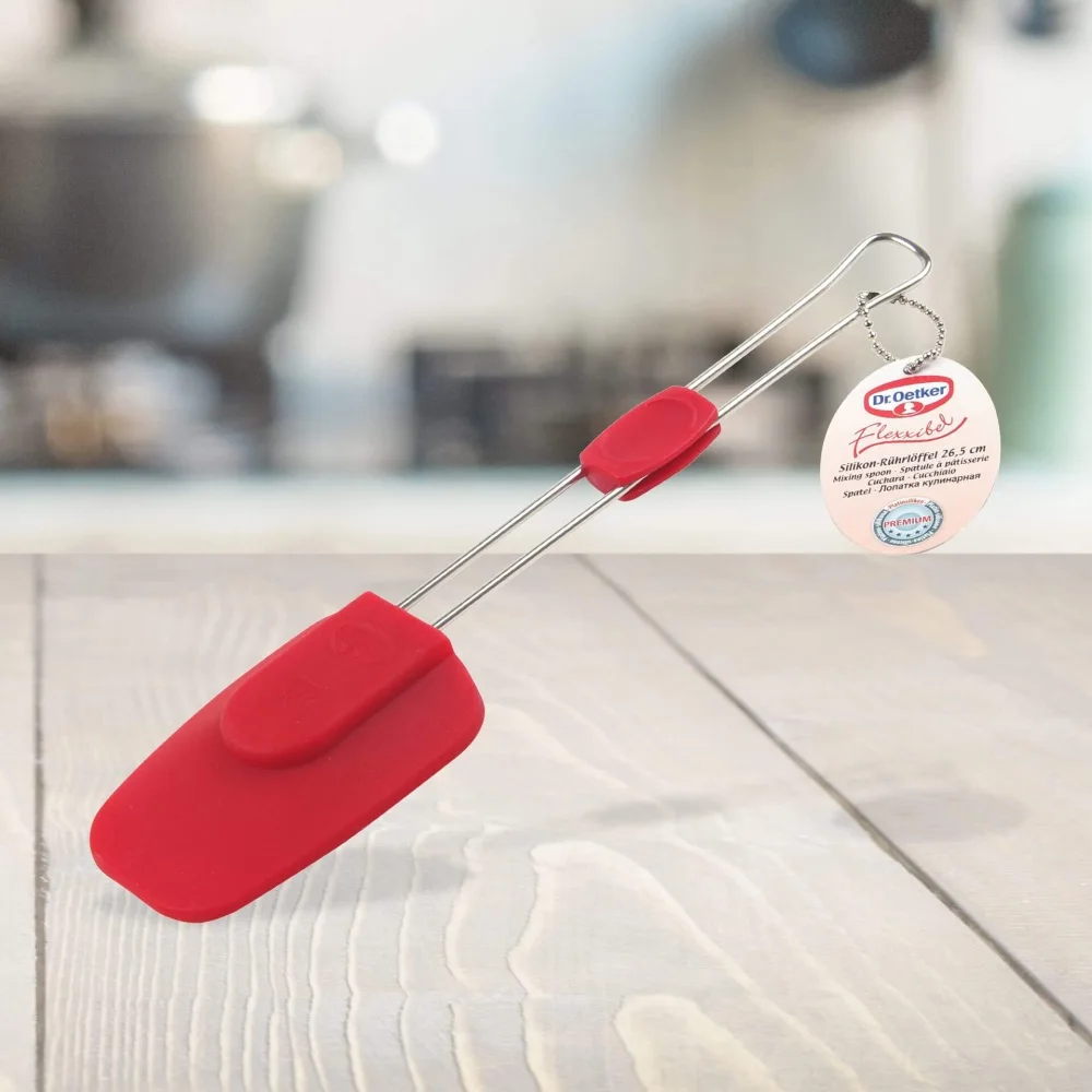 Лопатка-скребок кондитерский FACKELMANN Dr.OETKER 26 см силикон | Дом и сад