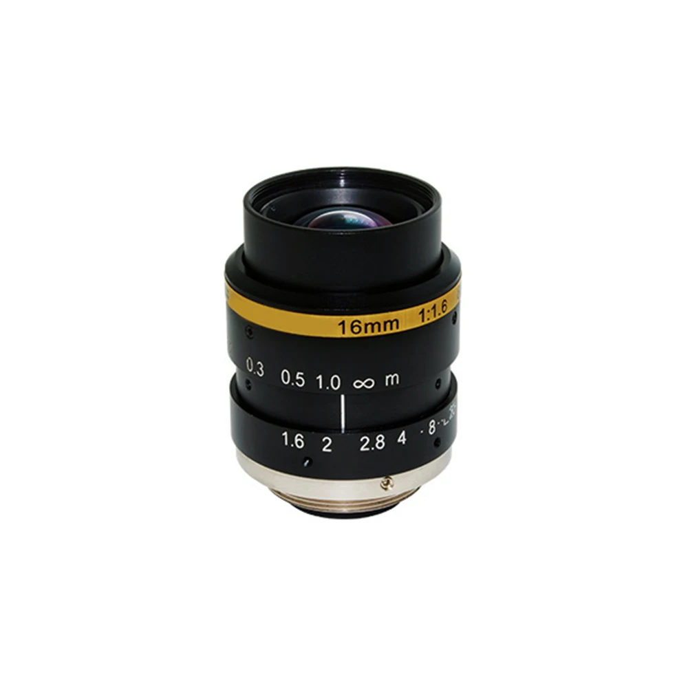 16 мм 2/3 дюйма Φ с низким искажением F1.6 HD 3MP профессиональный C образный объектив