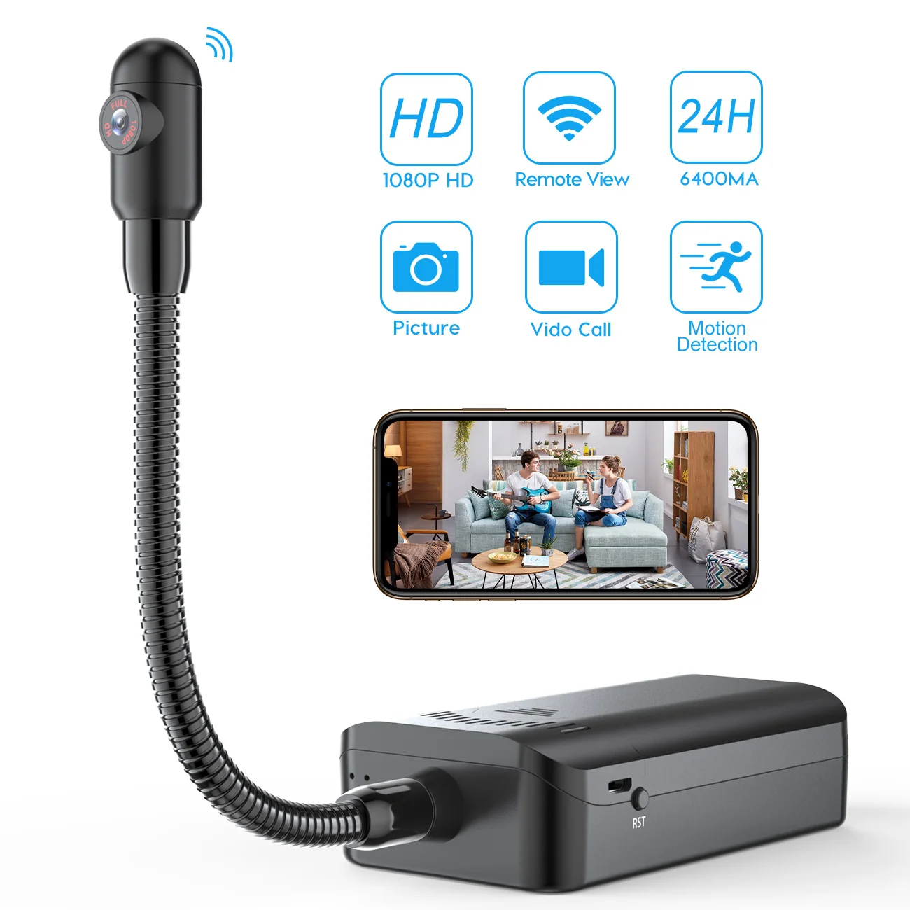 4K/1080P Wireless WIFI DIY Camera Remote Monitoring Secret Micro Security Cam NMotion Detect Baby Nanny | Электроника