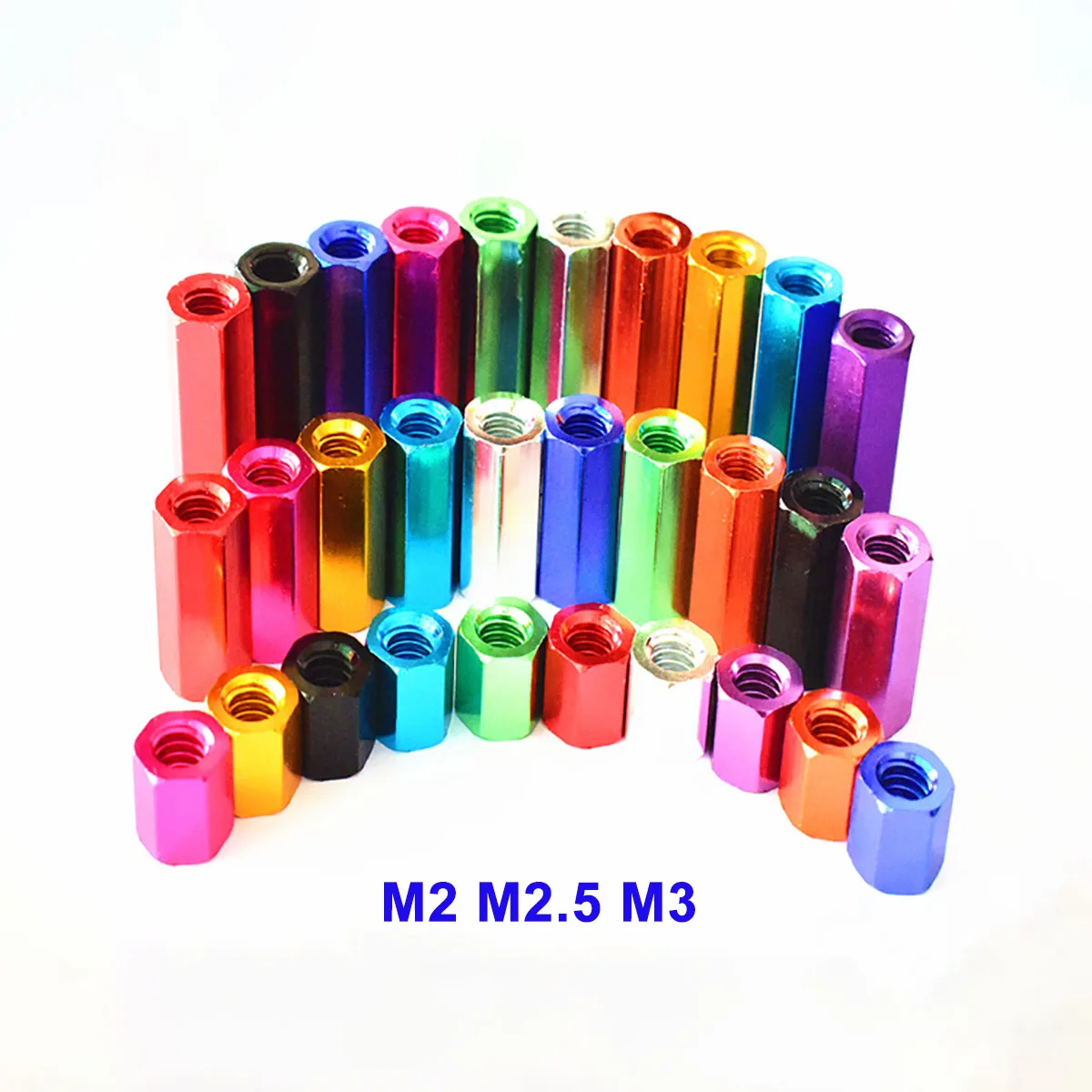 

GooBetter Алюминиевые шестигранные гайки M2 M2.5 M3 набор из 10 штук