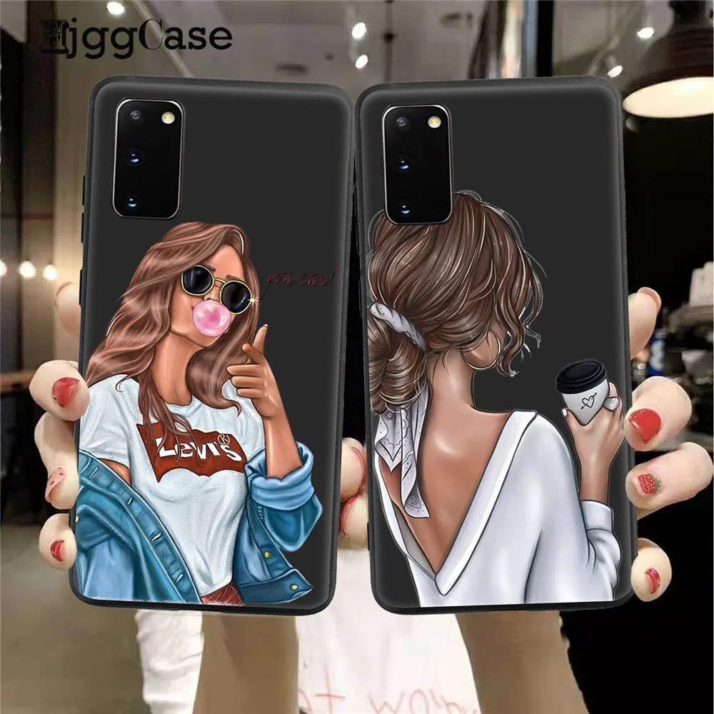 Черный матовый чехол для Samsung S22 S21 S9 S10 S20 Plus FE Note 10 20 ультралегкий силиконовый на