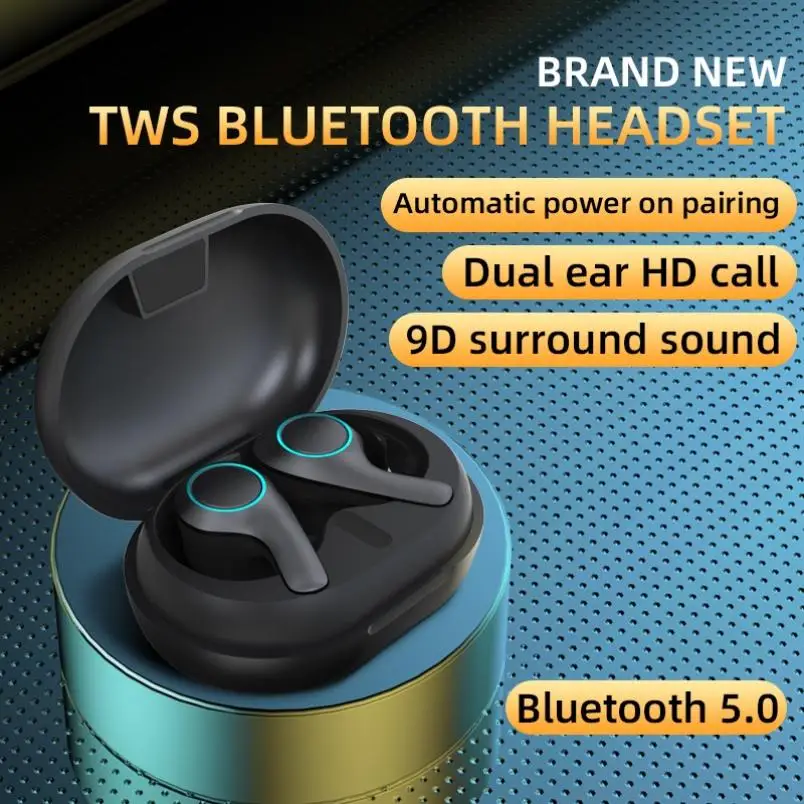 

TWS беспроводные наушники Bluetooth 5,0, наушники с USB C зарядкой, спортивные наушники-вкладыши с сенсорным управлением, гарнитура с микрофоном