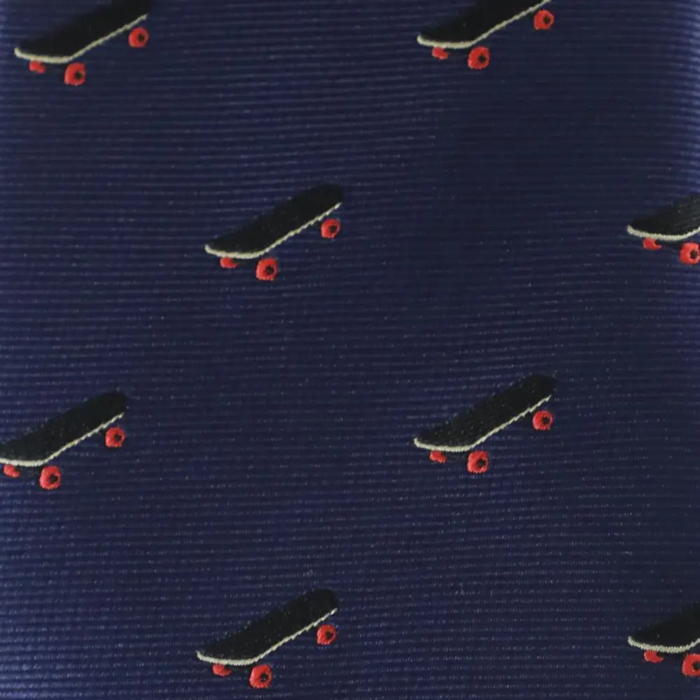 Микрофибра жаккард скейтборд шаблон Спортивная Тема галстук День отца подарок