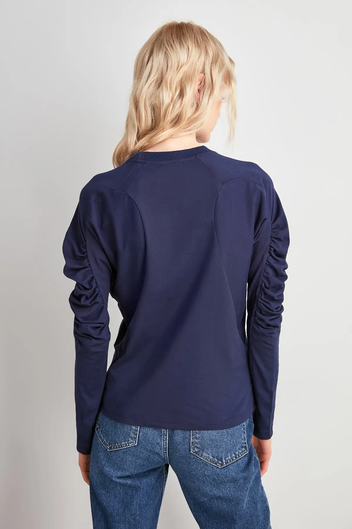 Trendyol Handles Shirred Knitted Blouse TWOAW20BZ1035 | Женская одежда