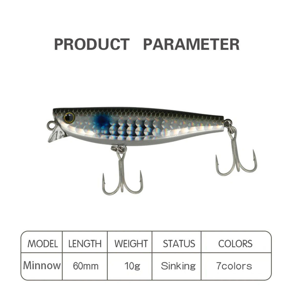 Рыболовная приманка гольян воблер длинный литая Тонущая троллинг Джеркбейт