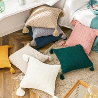 boho knitted cushion cover 4545 pillow case cover decorative pillowcases home decor bedroom decorative sofa cushions covers