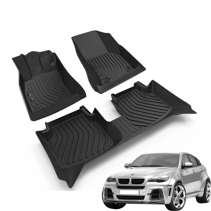 

Автомобильные резиновые коврики для BMW X6 E71 2008 2009 2010 2011 2012, женские коврики, коврики, полный комплект, детали интерьера, автомобильные аксессу...