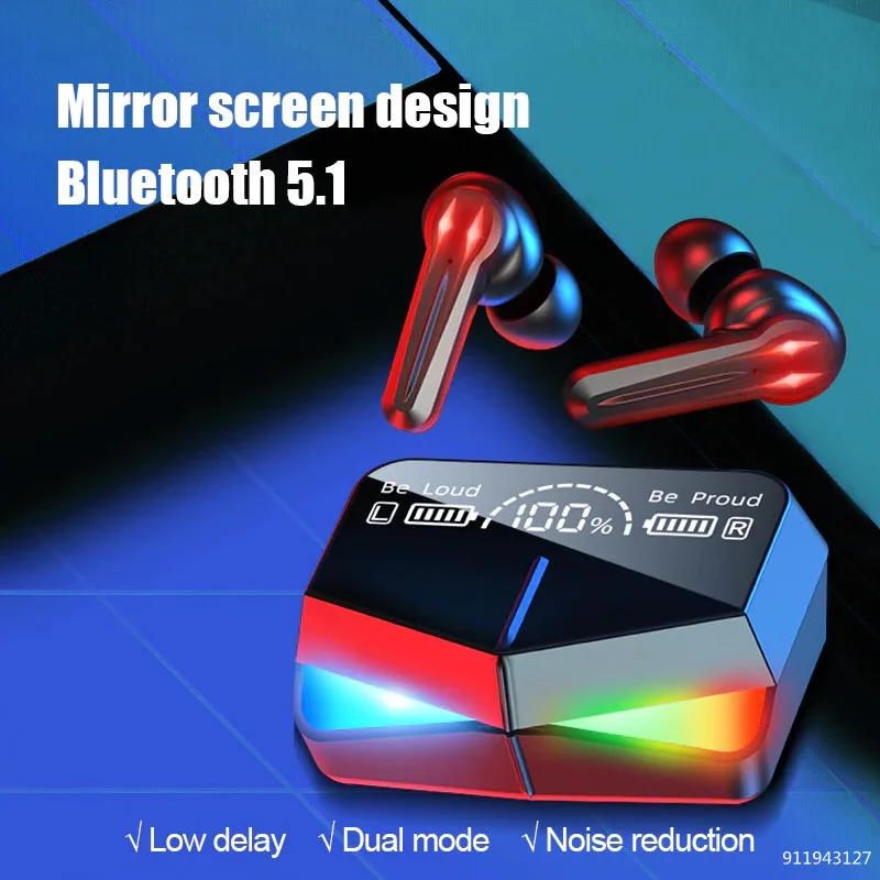 Bluetooth-наушники TWS с зарядным футляром 2022 мА ч 9D стерео |