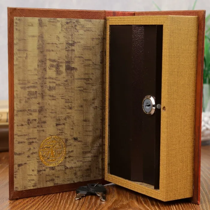 Шкатулка-сейф шёлк Остров сокровищ 21х13х5 см |