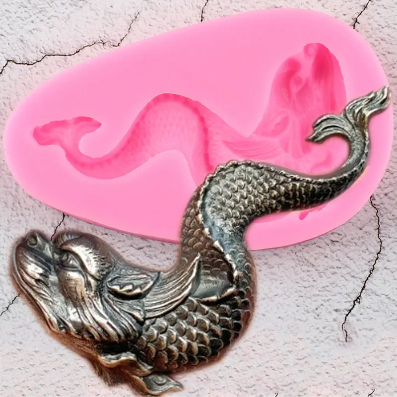 

Mermaid Silicone Mold Fish Fondant Cake Decorating Tools Chocolate Gumpaste Moulds Sugarcraft Molds Polymer Clay Candy Mould