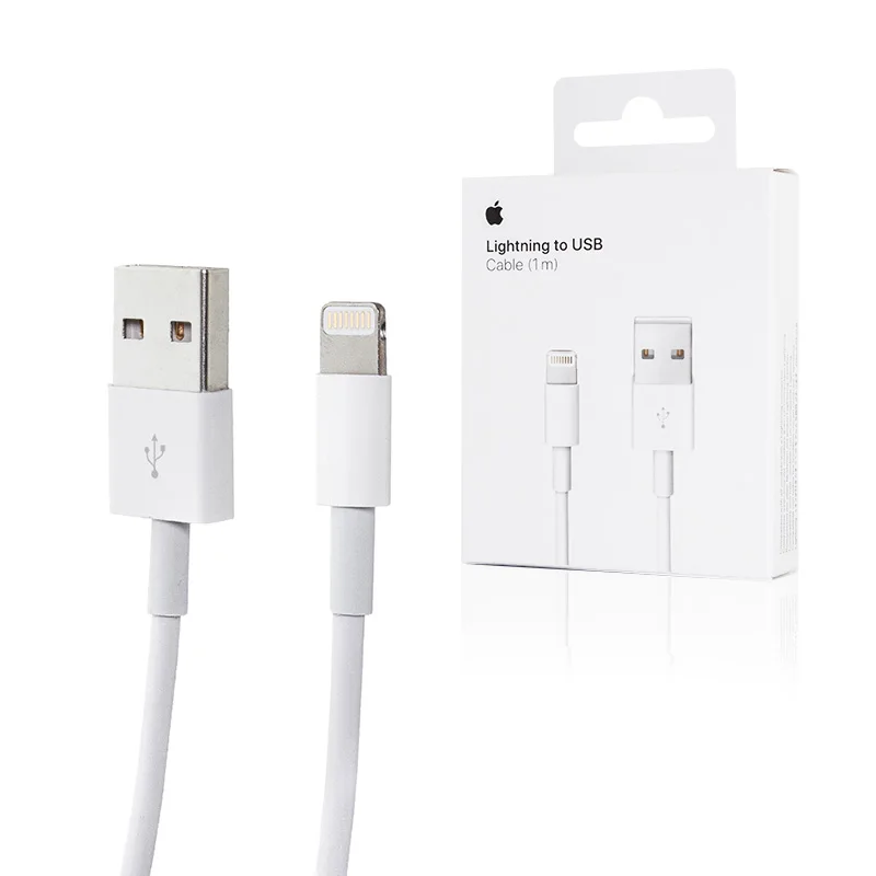 Сертифицированный кабель lightning для iPhone iPad Apple IOS + 5 Вт USB зарядное устройство