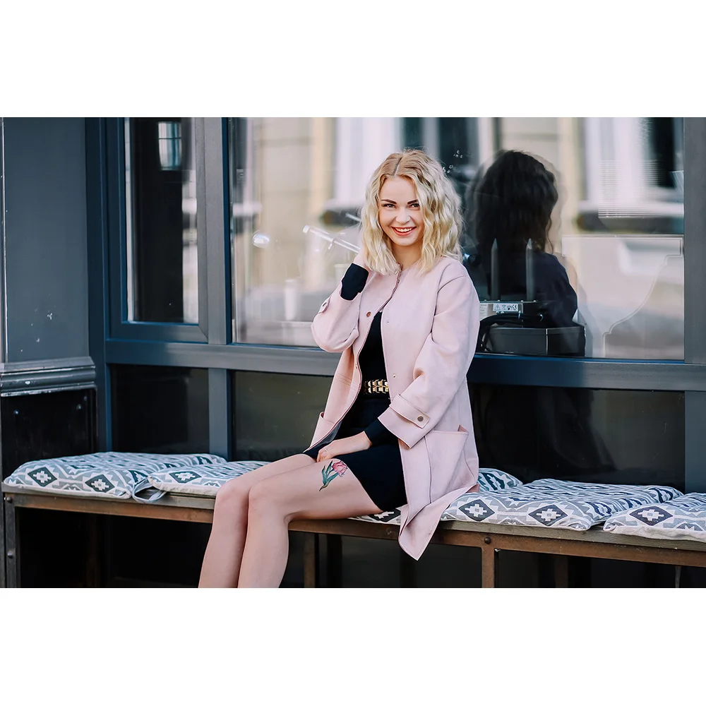 Переводная картинка MneTatu &quotТюльпан&quot Цветы|Временные тату| |