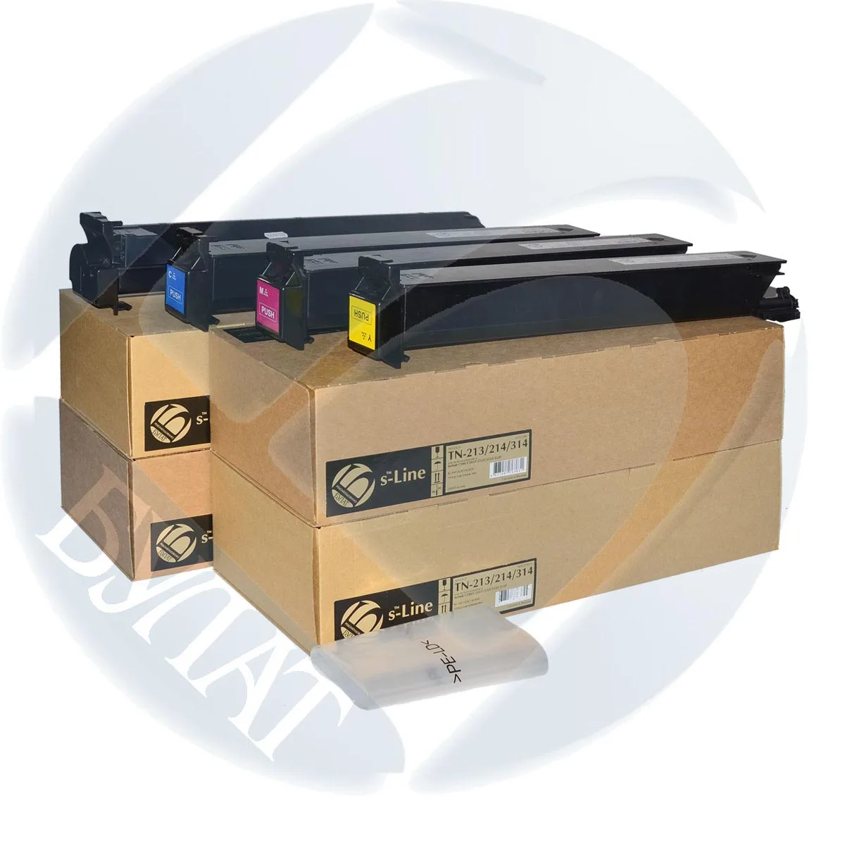Тонер картридж Konica Minolta bizhub C200 / 253 353 TN213 214 314 (20k) пурпурный Универсальный БУЛАТ s Line